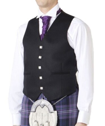 Argyle Five Buttons Kilt Vest