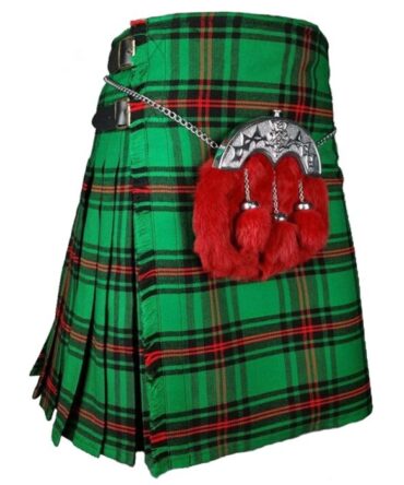 Casual Green Tartan Kilt