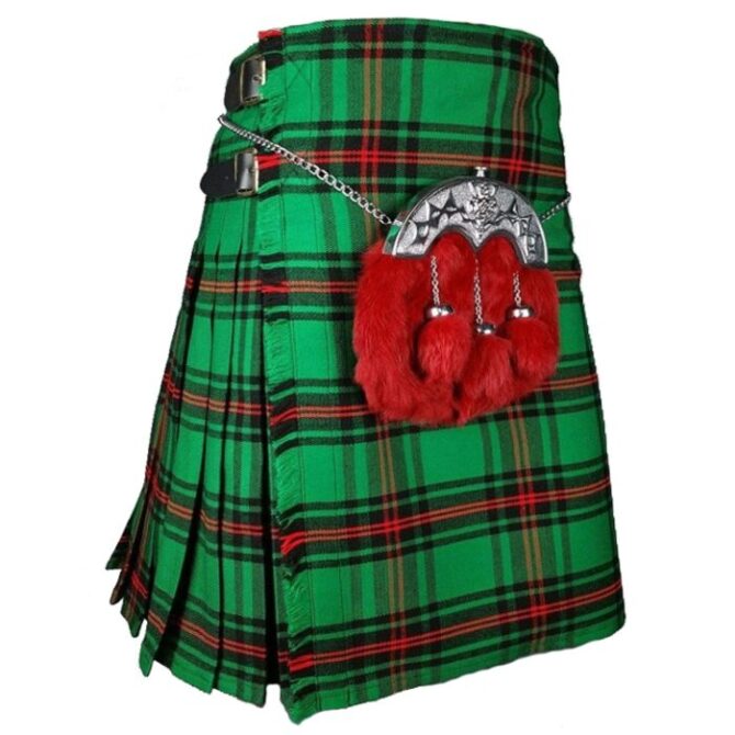 Casual Green Tartan Kilt