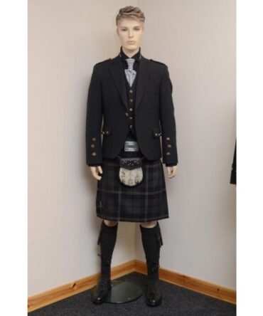 Scottish Grey Kilt Outfit