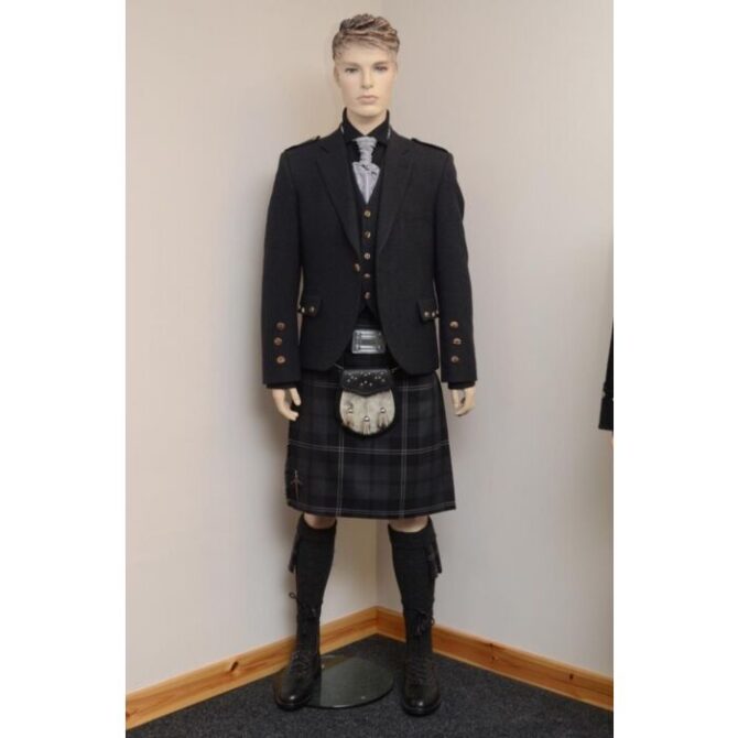 Scottish Grey Kilt Outfit