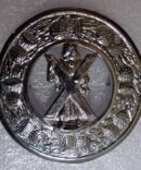 Antique Saint Andrew Kilt Fly Plaid Brooch