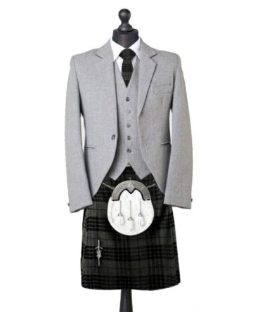 Grey Wedding Tartan Kilt Outfits