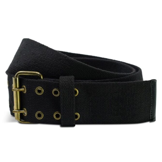 Canvas Black Kilt Belt