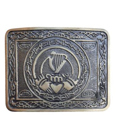 Claddagh Kilt Belt Buckle Antique