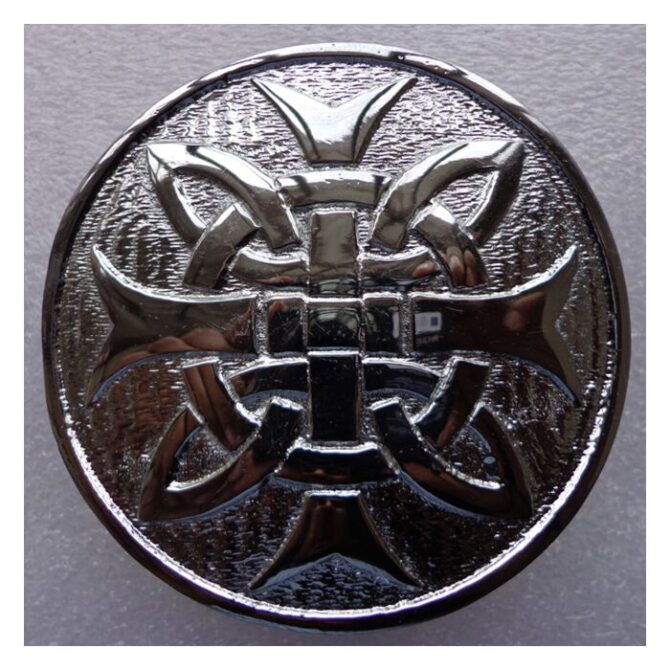 Cross Round Men Kilt Belt Buckle