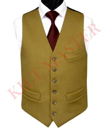 Kilt Vest Mustard Yellow