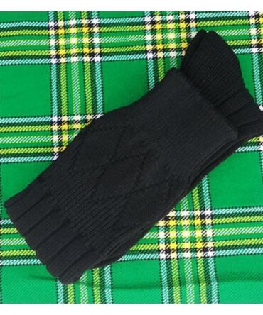 Scottish Black Kilt Hose