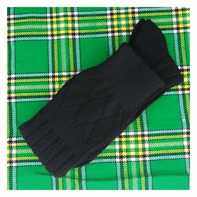 Scottish Black Kilt Hose