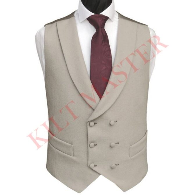 Scottish Double Breasted Kilt Vest