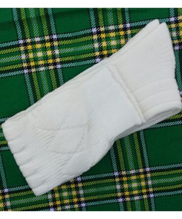 Scottish White Kilt Hose