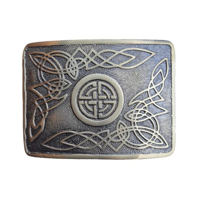 Swirl Kilt Belt Buckle Antique