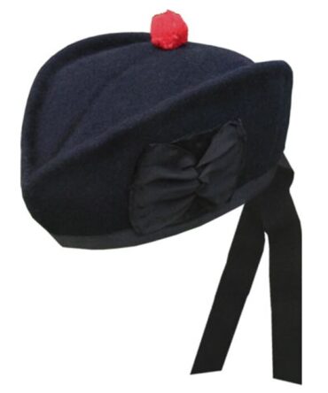 Traditional Black Glengarry Hat