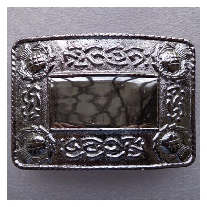 Traditional Thistle Kilt Belt Buckle