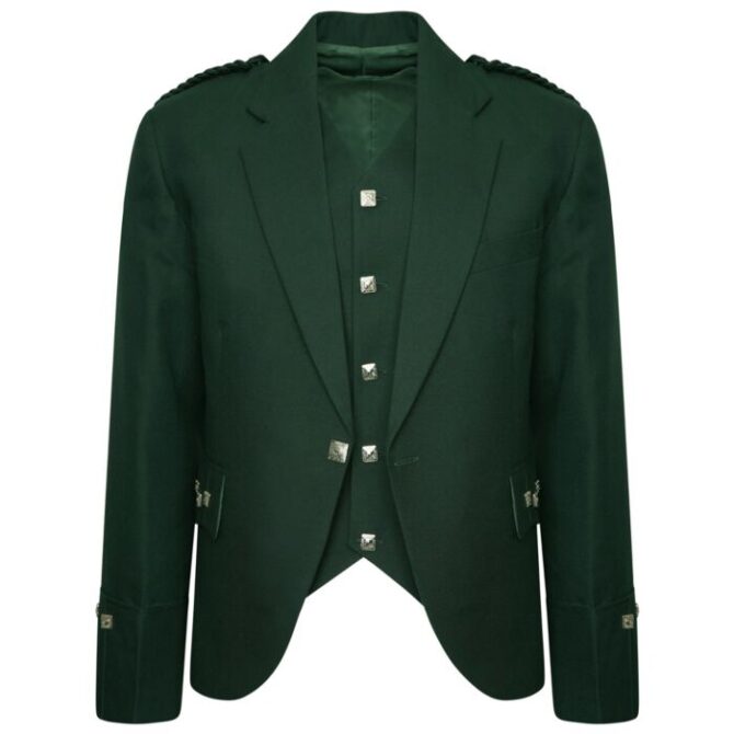 Green Argyll kilt Jacket