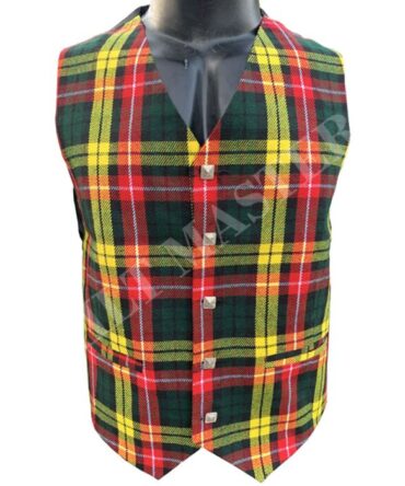 Red Buchanan Tartan Vest