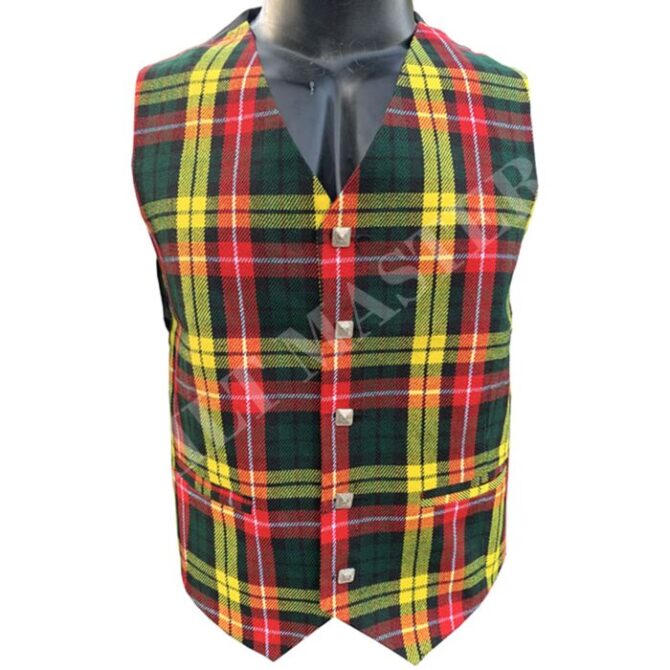 Red Buchanan Tartan Vest