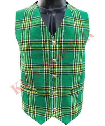 National Irish Tartan Vest