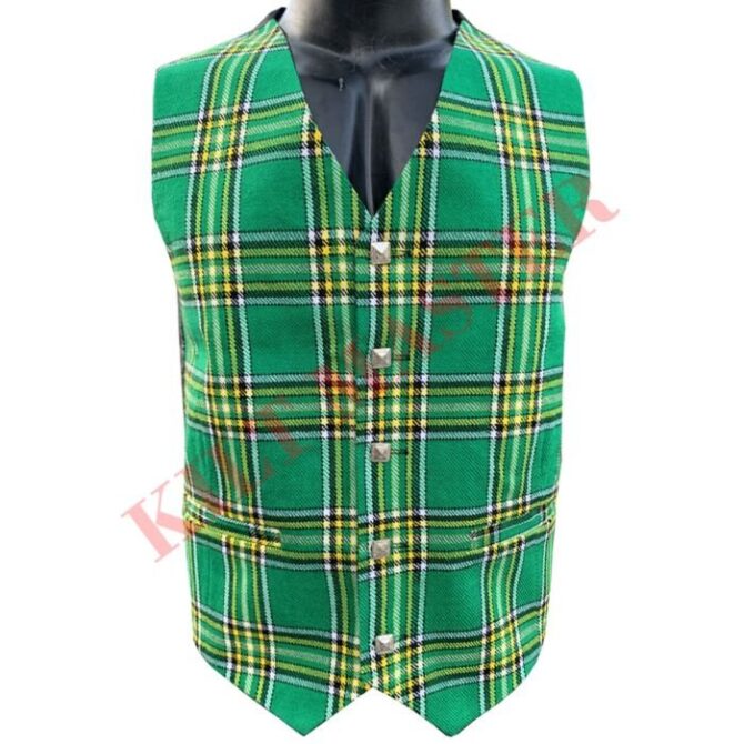 National Irish Tartan Vest