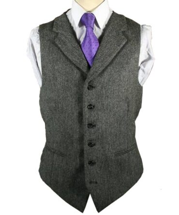 Tweed Kilt Wool Vest