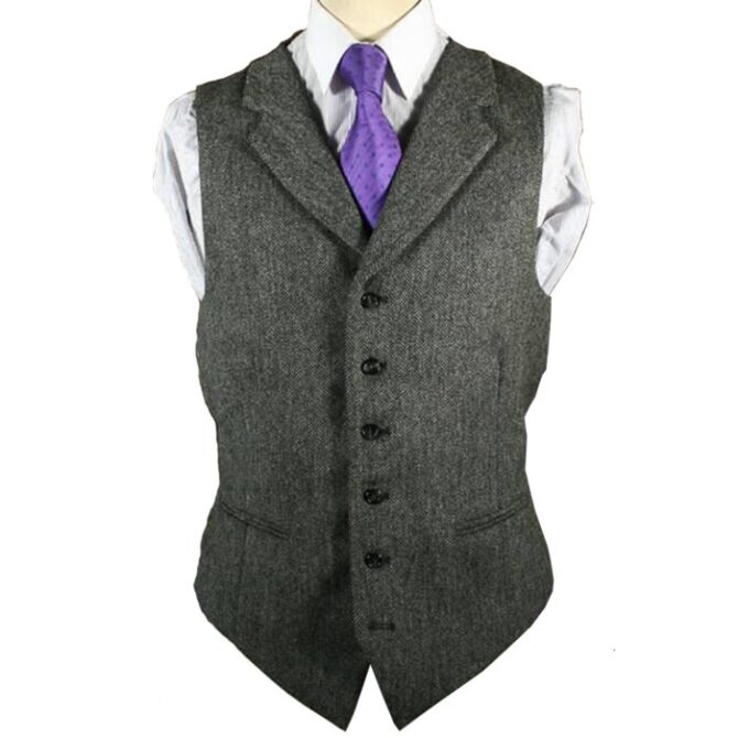 Tweed Kilt Wool Vest