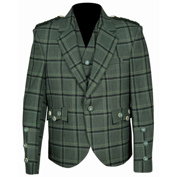 Green Lovat Tweed Argyle Jacket