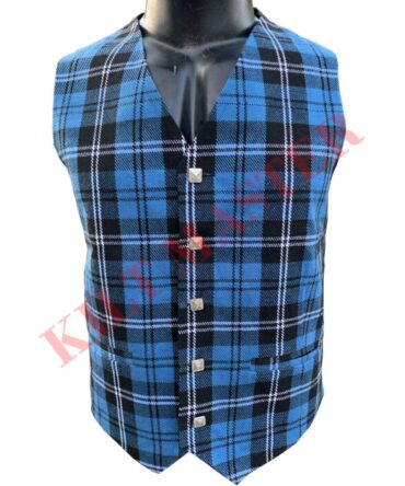 Blue Ramsay Tartan Vest