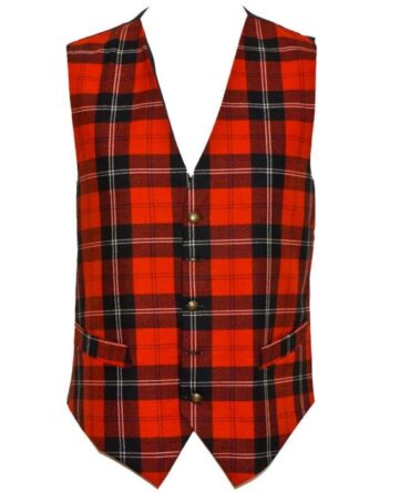 Red Ramsay Tartan Vest