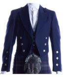 Navy Blue Prince Charlie Jacket With Vest