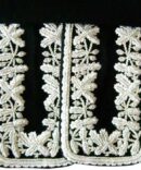 Hand Embroidered Silver Doublet Jacket