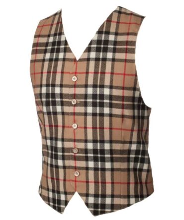 Thompson Camel Tartan Vest