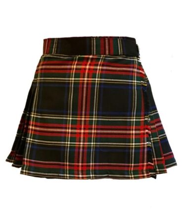 Black Stewart Tartan Skirt