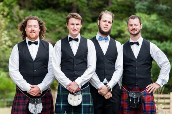 The White Shirt Jacobite Tartan Kilt