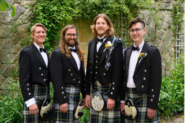 The White & Black Tartan Kilt