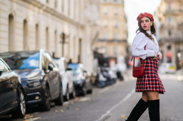 Black Stewart Tartan Skirt