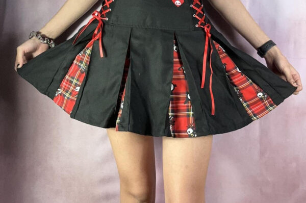 Women's Black Tartan Kilt