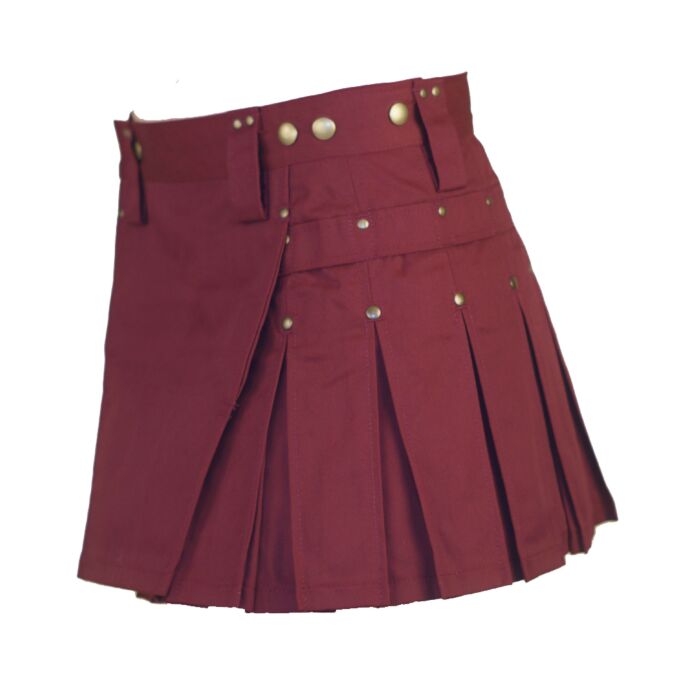 Bold and Beautiful: Embrace Elegance with a Burgundy Tartan Skirt