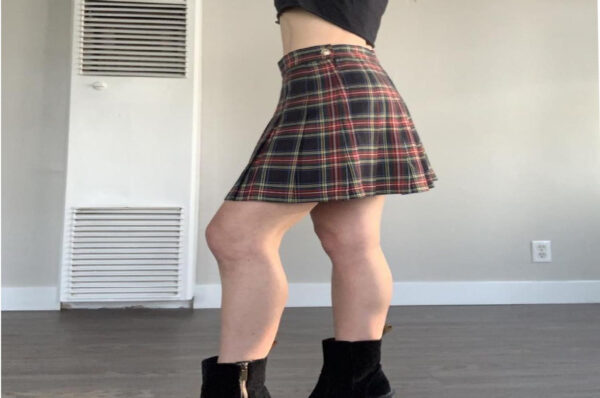 Black Stewart Tartan Skirt