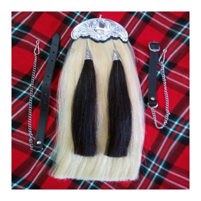 Horse Hair Sporran with Celtic Cantle