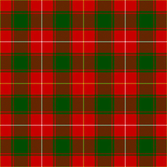 red & green MacFie Tartan kilt