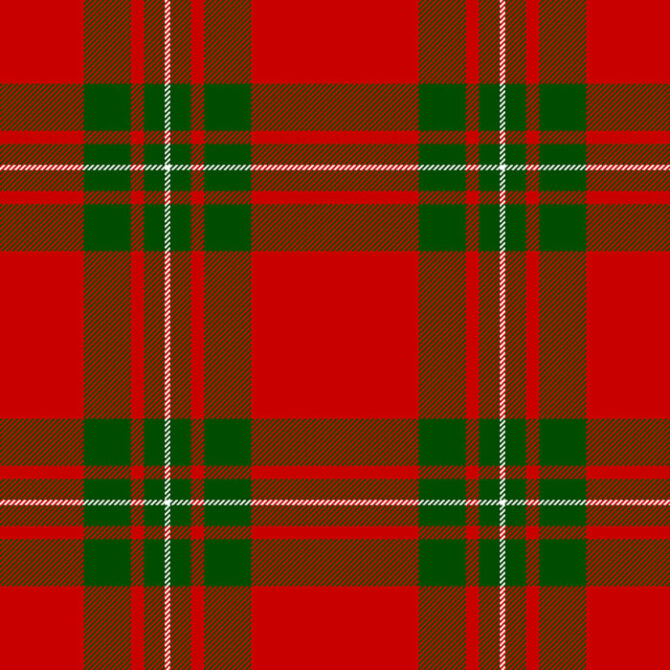 red modren macgregor tartan kilt