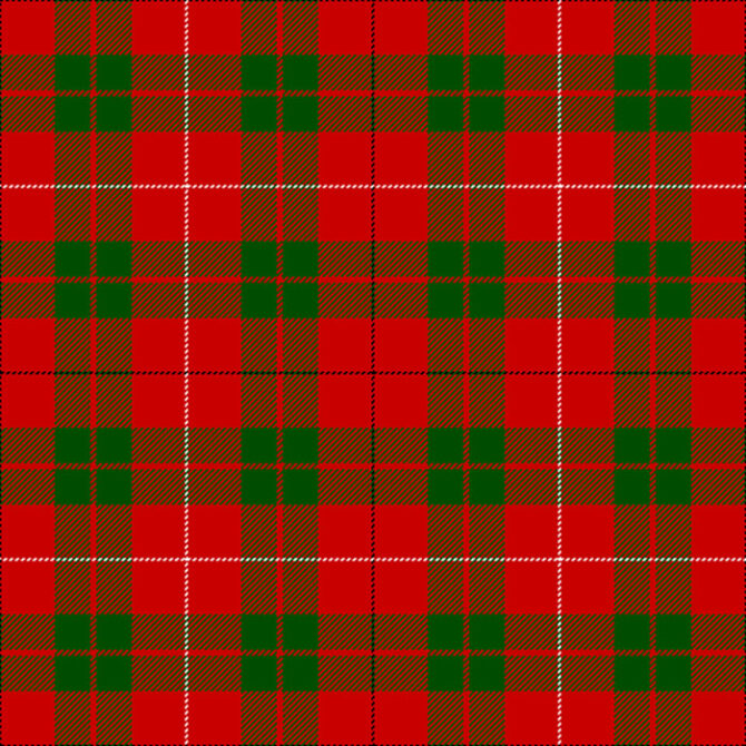 red & green MacKinnon Tartan kilt