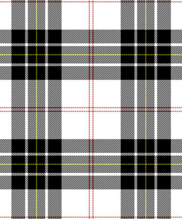 White & Black MacPherson Tartan Kilt