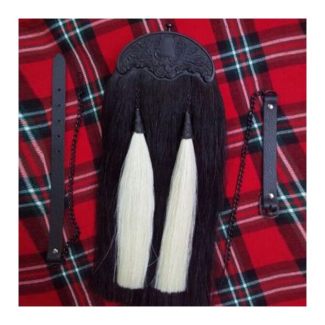 Scottish Black Horse Hair Sporran