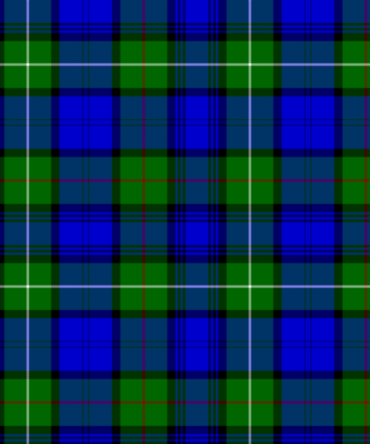 Blue Stewart Borland Author tartan kilt