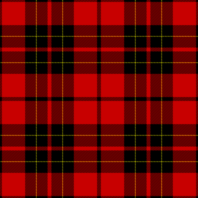 Clan Brodie Tartan kilt - Pattern in black & red