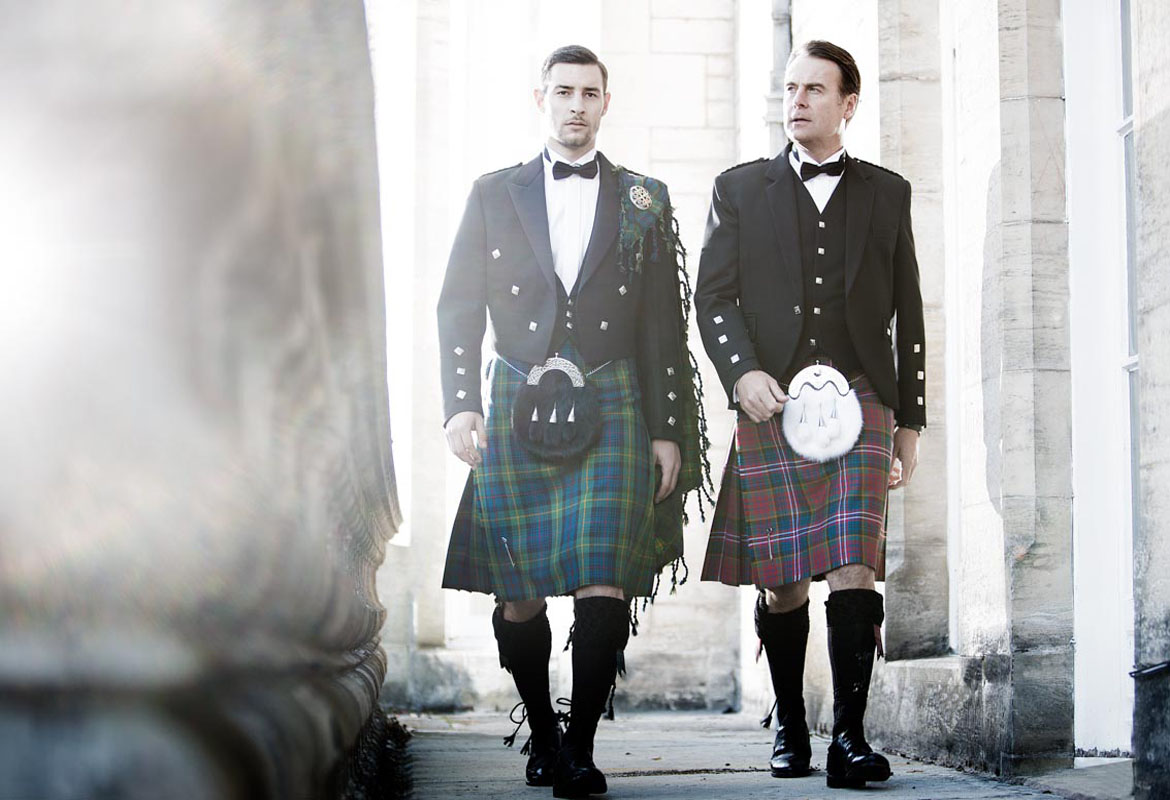 wedding kilt outfits with accessories