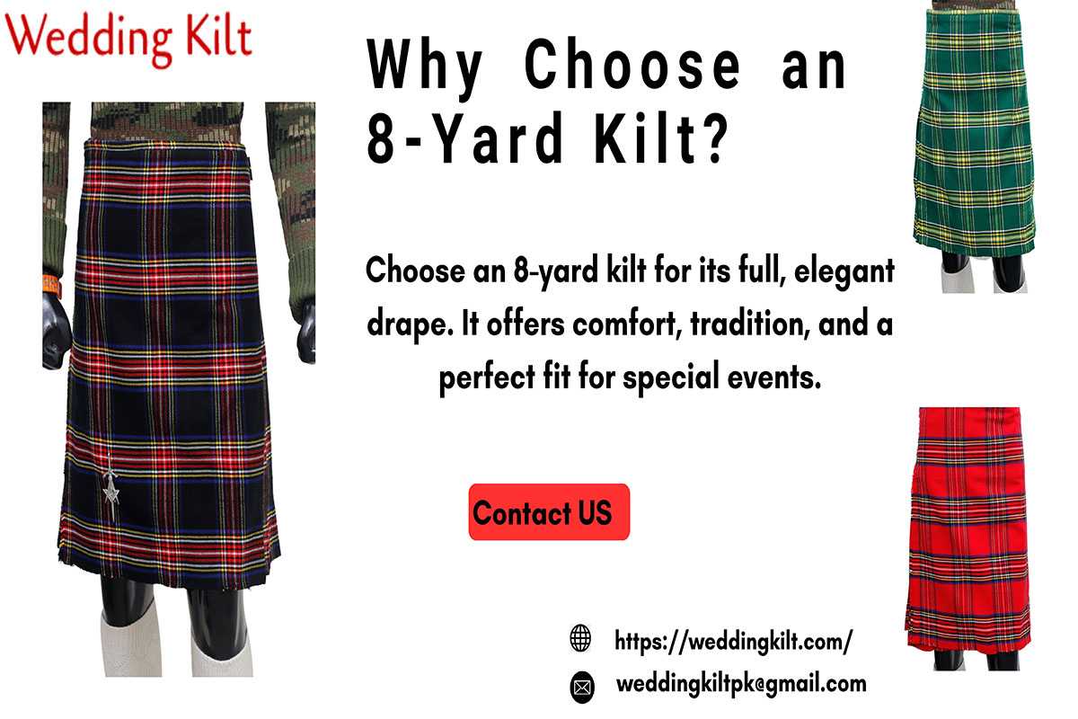 Choose an 8-yard kilt